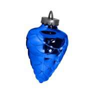 Елочная игрушка Шишка цвет синий 25 см