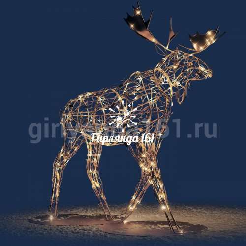 Световая фигура Лось лесной