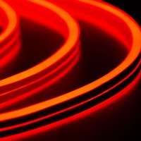 Гибкий неон 8х16 мм, 220В, ДВУСТОРОННИЙ, матовый