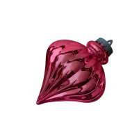 Елочная игрушка Юла цвет розовый 22 см