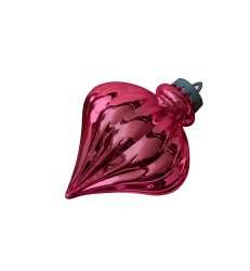 Елочная игрушка Юла цвет розовый 22 см