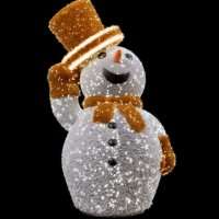 Световая фигура Снеговик праздничный
