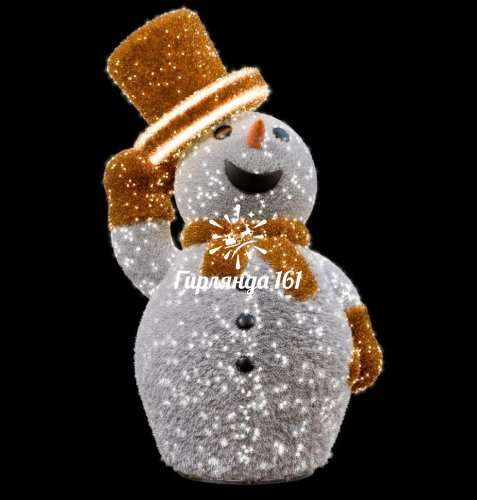 Световая фигура Снеговик праздничный