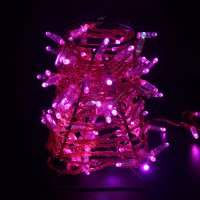 Светодиодная гирлянда Нить 10 м 24В мерцающая IP65 цветной провод ПВХ