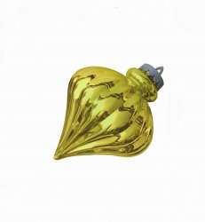 Елочная игрушка Юла цвет золото 22 см