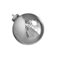 Новогодний шар глянцевый серебро