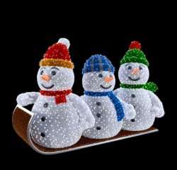 Световая фигура Снеговики