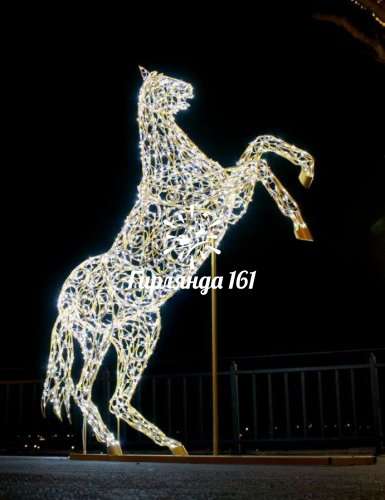 Световая фигура Конь на дыбах
