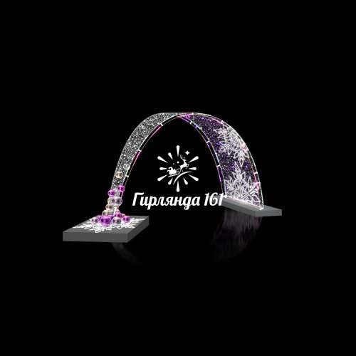 Световая арка Падающая снежинка