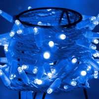 Светодиодная гирлянда Нить 10 м, 24В, постоянного свечения, IP65, белый провод ПВХ