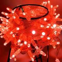 Светодиодная гирлянда Нить 10 м, 24В, постоянного свечения, IP65, прозрачный провод ПВХ