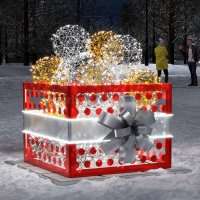 Световая фотозона «Ёлочные игрушки»