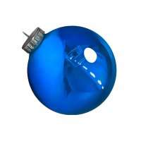 Новогодний шар глянцевый синий