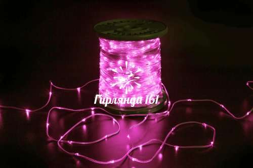 Светодиодная гирлянда Краса 200 м, 24В, постоянного свечения, IP65, прозрачный провод ПВХ