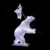 Световая фигура Медведь с сочком