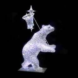 Световая фигура Медведь с сочком