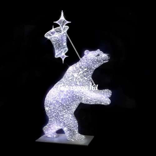 Световая фигура Медведь с сочком