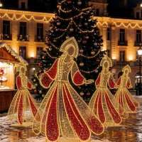 Световая фигура Барышня