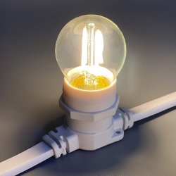 Филаментная лампа для белт-лайта, прозрачная, тёплый белый