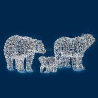 Световая фигура Семья медведей 