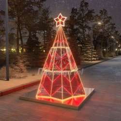 Светодиодная елка Красная