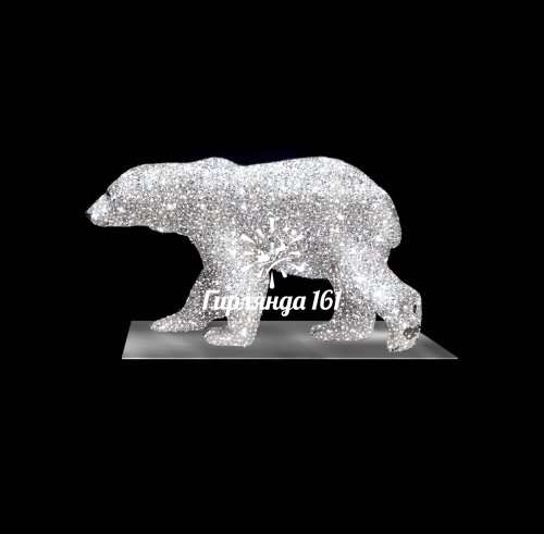 Световая фигура Белый Мишка