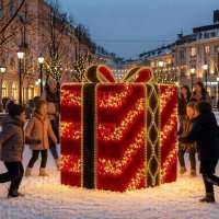 Световая фигура Подарок малый