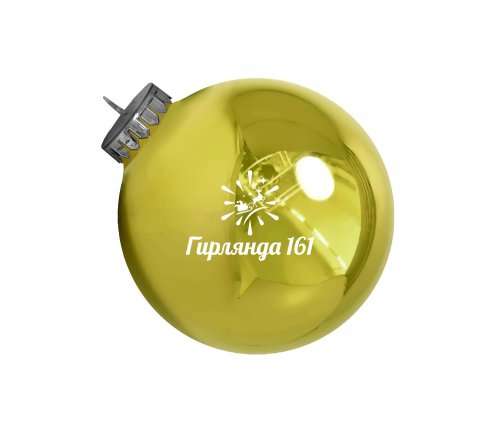 Новогодний шар глянцевый золото