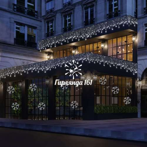 Светодиодная снежинка 55 см