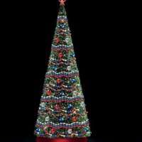 Световая конструкция Ель патриотическая