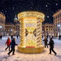 Световая фигура Песочные часы