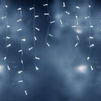 Светодиодная бахрома 3x0,9 м мерцающая, IP65, прозрачный провод