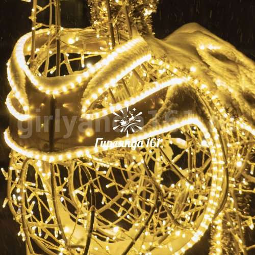 Световая фигура Лошадь золотая