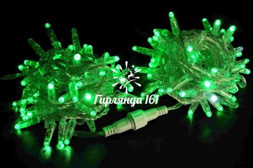Светодиодная гирлянда Нить 10 м 220В мерцающая IP65 прозрачный провод ПВХ