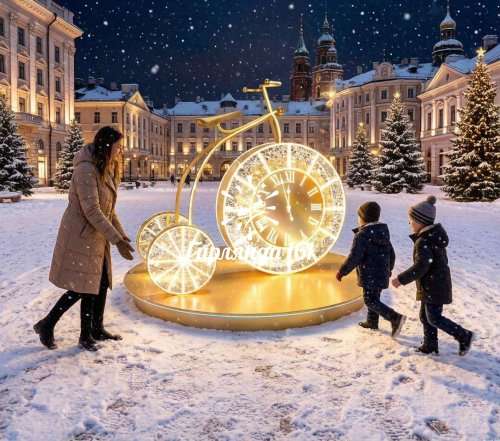 Световая фигура Велосипед