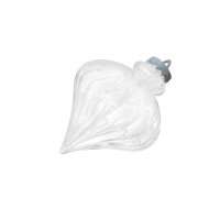 Елочная игрушка Юла цвет белый 22 см