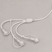 Разветвитель 1-3, 2Pin, белый/черный