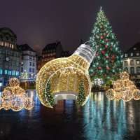 Световой шар «Новогодняя лампочка»