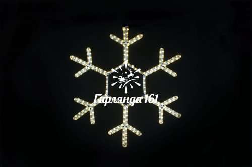 Световая игрушка «Снежинка 80 см теплая»