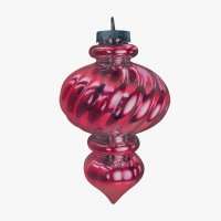 Елочная игрушка Сосулька цвет розовый 30 см