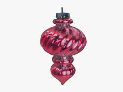 Елочная игрушка Сосулька цвет розовый 30 см