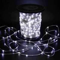Светодиодная гирлянда Краса 200 м, 24В, постоянного свечения, IP65, прозрачный провод ПВХ