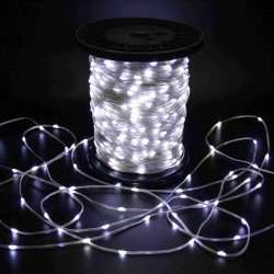 Светодиодная гирлянда Краса 200 м, 24В, постоянного свечения, IP65, прозрачный провод ПВХ