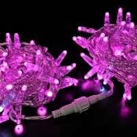 Светодиодная гирлянда Нить 10 м 220В мерцающая IP65 прозрачный провод ПВХ