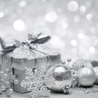 Ограждение для ёлок Серебрянная тема