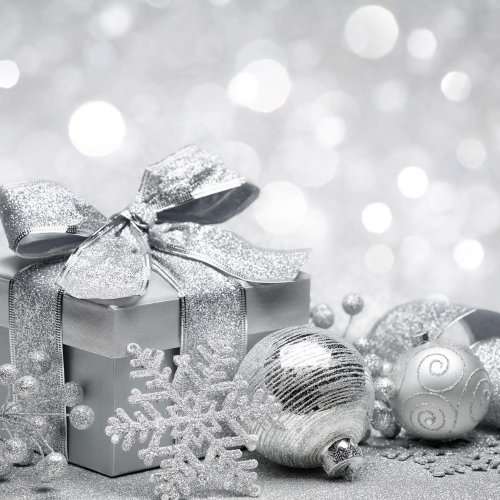 Ограждение для ёлок Серебрянная тема