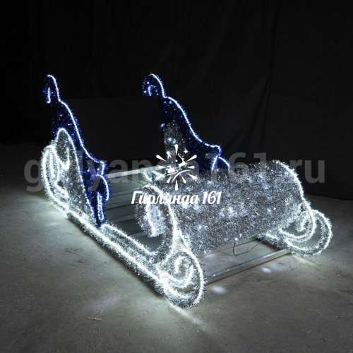 Световая фигура Новогодние Сани