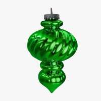 Елочная игрушка Сосулька цвет зеленый 30 см