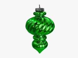 Елочная игрушка Сосулька цвет зеленый 30 см