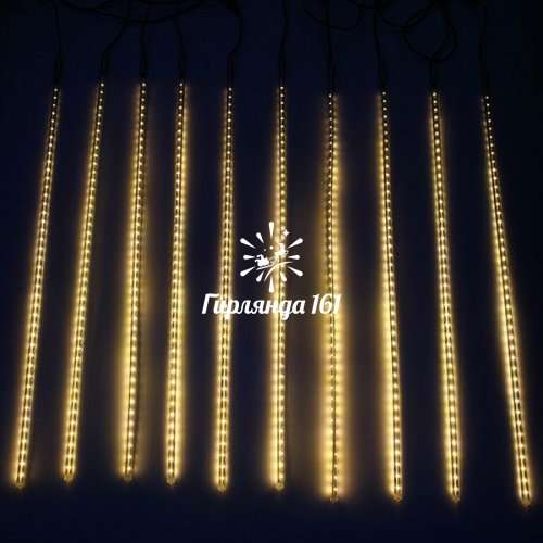 Тающие сосульки 10×0.8м цвет теплый белый